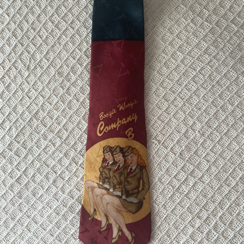 AXXA Boogie Woogie Company B Maroon Tie - Picture 2 of 5